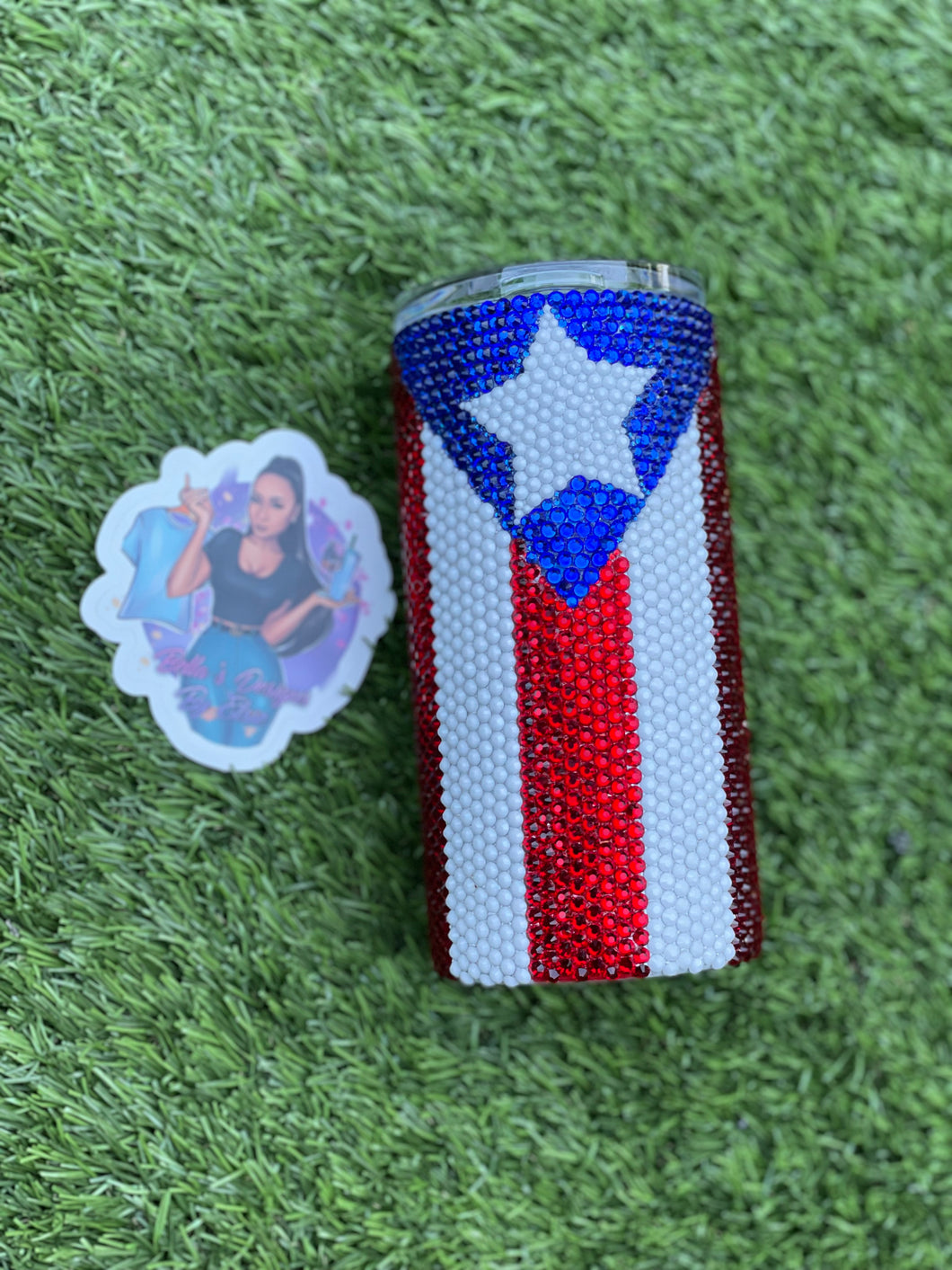 Flag bling cup