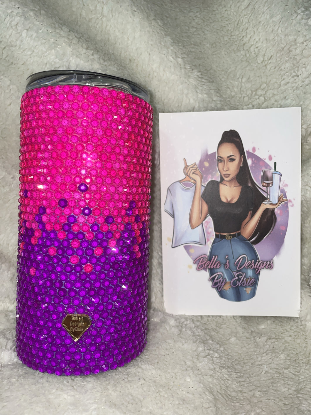 Full bling Neon tumbler